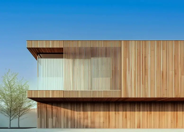 Moderne gevelbekleding gecombineerd met isolatie voor een energiezuinige woning